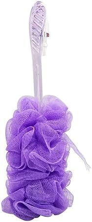 Soft Bath Sponge Loofah Long Handle Back Scrubber Exfoliating Body Scrubber (purple)