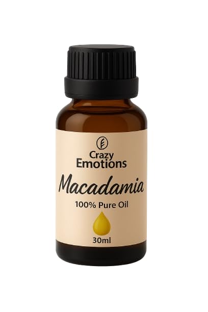 Crazy Emotions 100% Pure Cold-Pressed Organic Macadamia Oil 30 ml