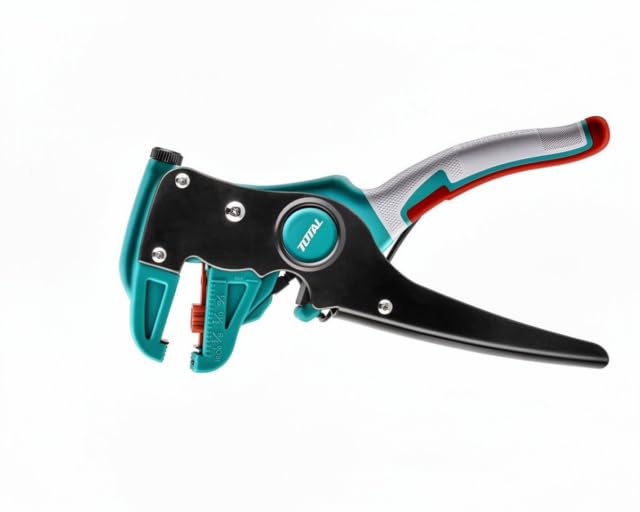Total Tools Automatic Wire Stripper, Self-Adjusting Cable Stripping Plier Tool with Ergonomic Handle