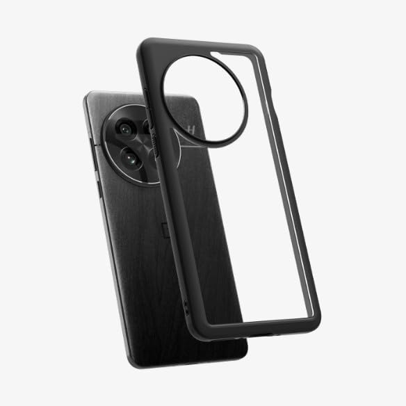 Hard Crystal Q Series Black Frame Luxury Case For OnePlus 13r