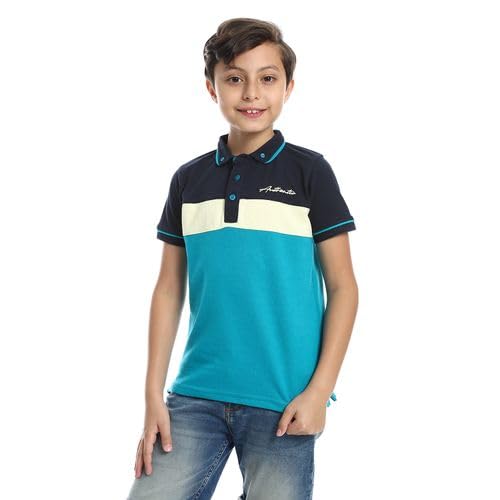 Caesar Boys Short Sleeve Boys Collared Neck Polo Shirt