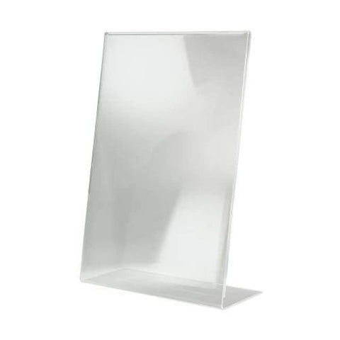 JAZZEEL A Large Slanted A3 Acrylic Sign Holder for Single-Sided Display - A Transparent Holder for Posters Menus and Large Signs on a Countertop - 1 pc - Transparent