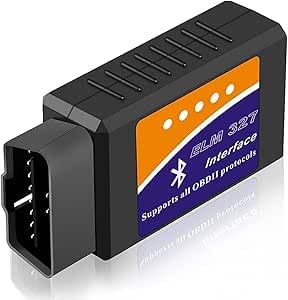 OBD2 Bluetooth Scanner Code Reader Reset for Android Windows, Auto Car Diagnostic Scan Tool OBDII Adapter for Check Engine Light for Torque, OBD Fusion, Car Scanner App