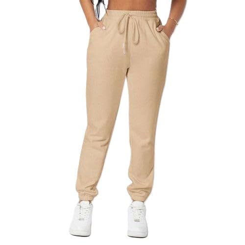 Sport Sweatpants – High Waist - Side Pockets Drawstring Pants Women Sports wear