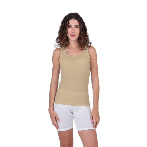 Dice Womens Round Neck Solid Tank Base Layer Top (pack of 1)