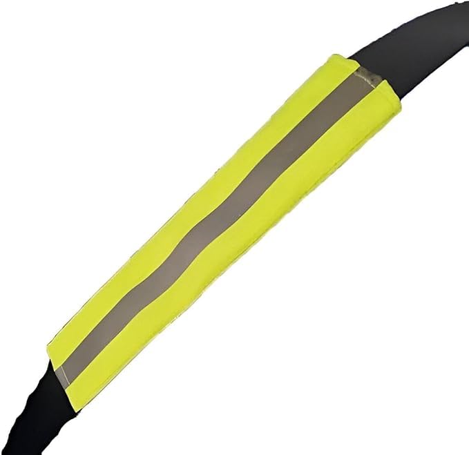 Phosphor Car Seat Belt Cover, Radar Protection Cover Compatible with All Cars with Reflection Light 2 Pack (Yellow)
