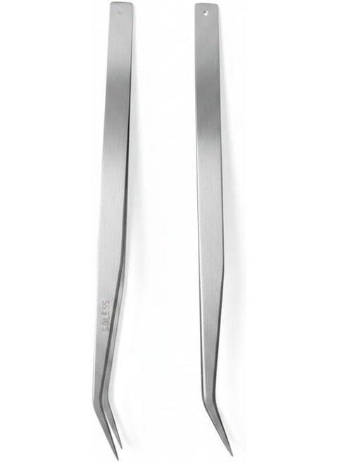 Stainless Steel Tweezers â€“ Straight and Curved Design, Fine Crafting Toolsâ€