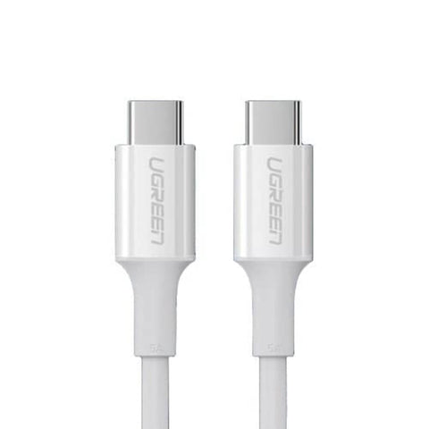 UGREEN 5A USB-C 2.0 To TYPE-C, Male To Male Data Cable 5A (2M) - White