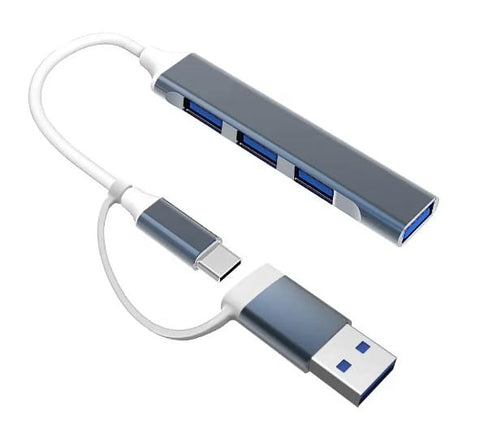 USB Hub 3.0 4 Ports Multiport Adapter Ultra Slim Data Hub USB A Splitter [Charging Not Supported] Multiple USB Extension for Laptop,Desktop PC,Xbox,PS5,Mouse,Keyboard,Flash Drive,U Disk,Printer-Grey