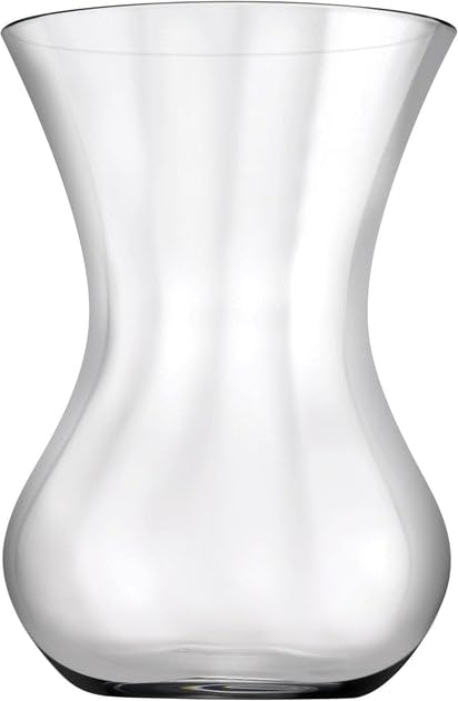 Clear Glass Turkish Tea Cup, Hourglass Shape, Transparent, for Hot Beverages SET OF 6 145 cm