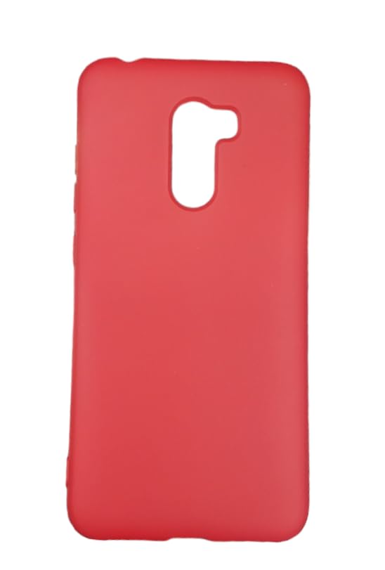 SILICONE COVER FOR POCO F1 Excellent quality and good protection for mobile (Red)