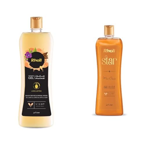 Rivoli Shower Gel Black 1Ltr and Rivoli Shower Gel Star 1Ltr