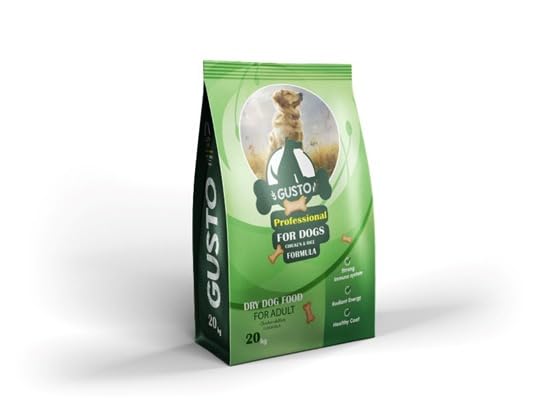 Gusto – Professional Dry Food for Adult Dogs Chicken & Rice Flavor – 20 kg | Complete & Balanced Nutrition | Supports Strong Immunity, High Energy, Maintains Coat Shine & Skin Health