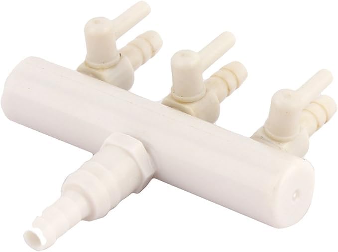Aquarium Plastic Air Flow Adjustment Diffuser Valve Pump 3 Way Air Flow Control Air Pump Valve for Splitter Tube Dispenser Lever2pcs