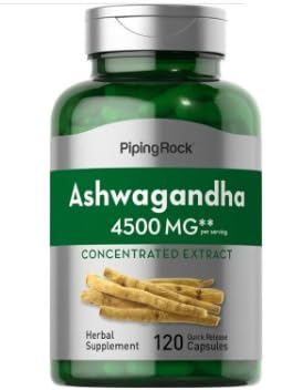 Premium Vital Ashwagandha Root Extract 4500mg - 120 Veg Capsules - with Practical Pill Box - Zen Rhythm Matrix - Stress & Adrenal Shield - Non-GMO - High Bio-Integrity Formula