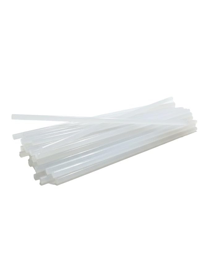 Glue Gun Thin Sticks 7mm x 100mm, 50Pcs, Hot Glue Sticks for Small Hot Melt Glue Guns, Safe to use with both high and low temperature glue guns - clear
