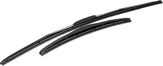 FROM H HOME 1251 Wiper Blade Set, Perfect Design, Durable Material, Long Lasting, Black, 26-14 cm, 044