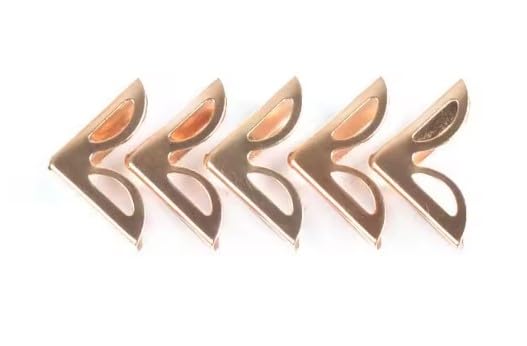 4 Pieces Metal Book Corners, Albums, Books, Notebooks, Scrapbooks, Folders, Etc, Corner Protector (Copper)