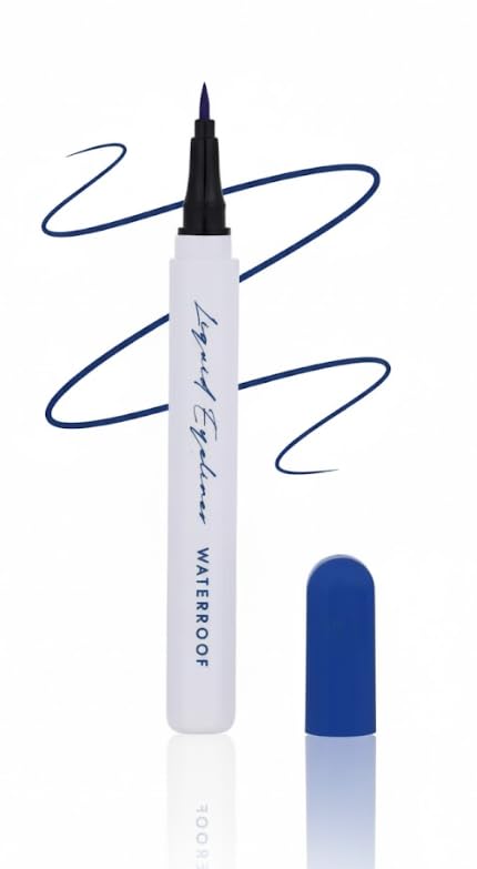 Eyeliner Pencil Liquid Waterproof Quick Drying Long Lasting Eye Makeup Color Eyeliner Pen Smudgeproof Longwearing With Ultra-Fine Tip -BLUE