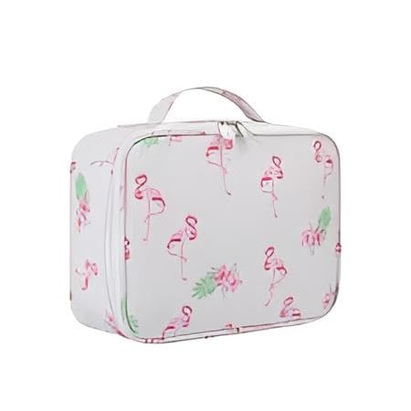 Beauty Case - Functional Makeup Organizer for Girls with Dedicated Brush Section and Lipstick Arrangement, Portable Random Color Bag
