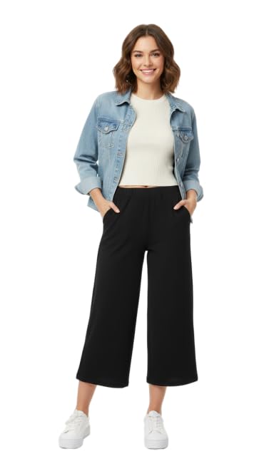 Bella Cotton Polyester Pentacor Pants With Simple Design For Women