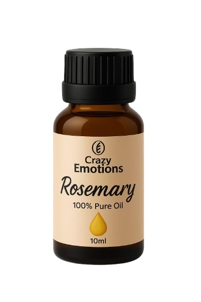 Crazy Emotions 100% Pure Natural Organic Rosemary Essential Oil 10 ml