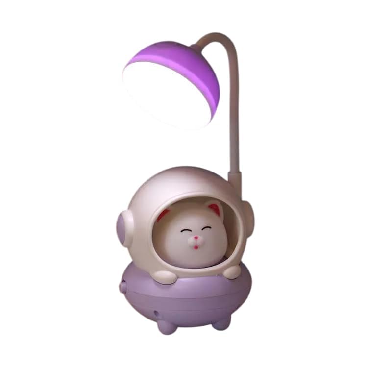 Next Store Animal Shaped Desk Lamp – 2 Tone Powerful LED Lighting, Color Changing, Flexible Multi-Motion Stand, USB Charger Connector, Ideal for Offices, Kids Rooms (Lavender)
