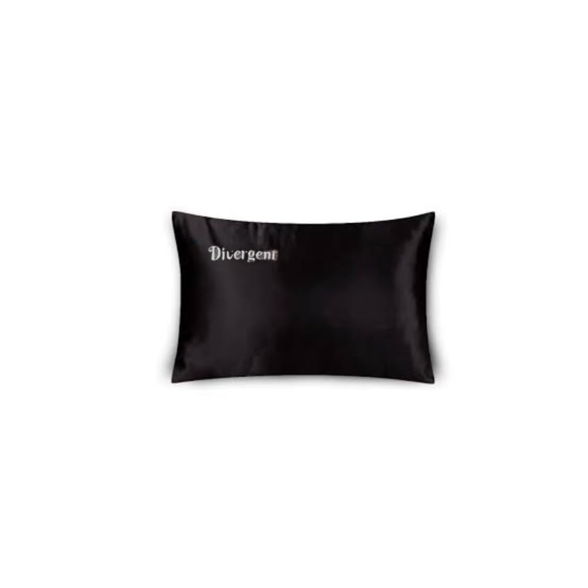 Divergent Satin Pillowcase, Black