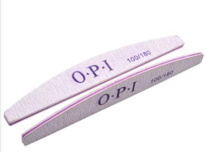 1 Piece Double Sided Nail Files - 100/180 Nail Buffer - Emery Shape Shaping - Grey Color - Nail Care