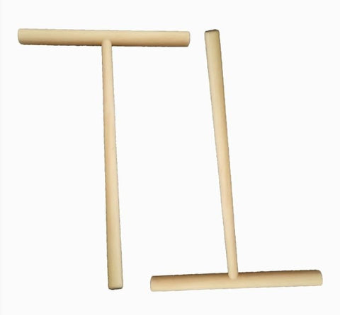 Zhuluck 2 Pcs Wooden Crepe Maker Pancake Batter Spreader Stick Kitchen Cooking Utensils Tools for Restaurant Canteen Specially Supplies Practical Treatment Crepe Makers Specialty Appliances