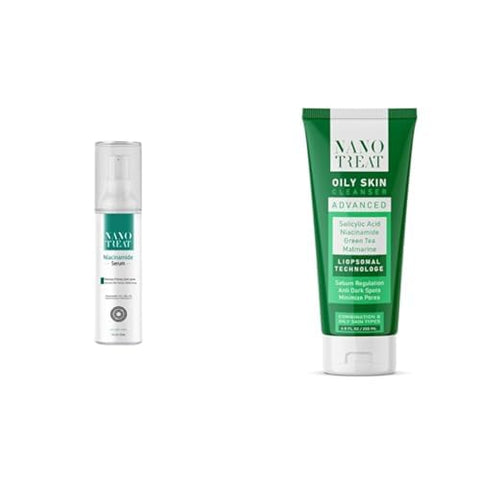 NanoTreat Complete Skincare Duo - Niacinamide Serum 30ml & Salicylic Acid Cleanser 200ml