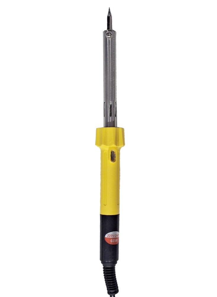 electric soldering iron, 220V and 60W High temperature to ensure fast heating and powerful performance, comfortable anti-slip handle, precision metal tip ideal for delicate electronic soldering work,