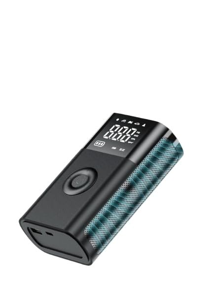 Superdrive Digital Air Compressor 4000mAh, portable powerbank, flashlight function