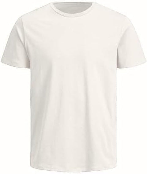 Men's Solid T-Shirt Half Sleeve Premium Soft Material Turkish Sqaana Cotton 100% Round Neck For Outdoor And Indoor Wear