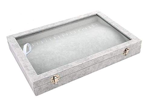 20 position necklace velvet jewelry box jewelry display storage box