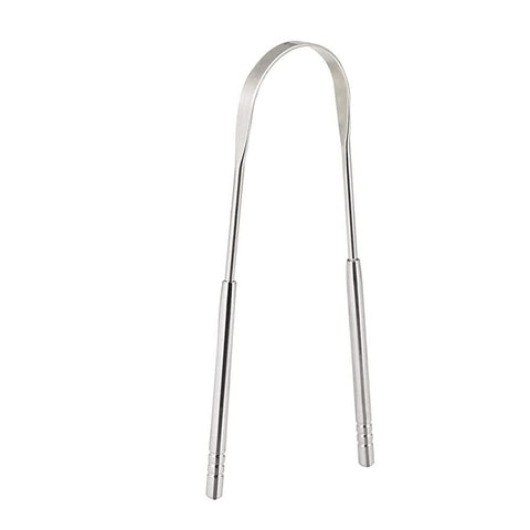 Oral Breeze Premium 100% Stainless Steel Tongue Scraper – Bad Breath Treatment for Adults & Kids – Medical Grade Tongue Scrapers for Oral Care – Easy to Use Tongue Cleaner for Hygiene