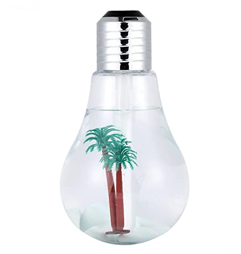 one year warranty_Multifunctional Indoor oxygen humidifying ultrasonic cool mist bulb led humidifier silver