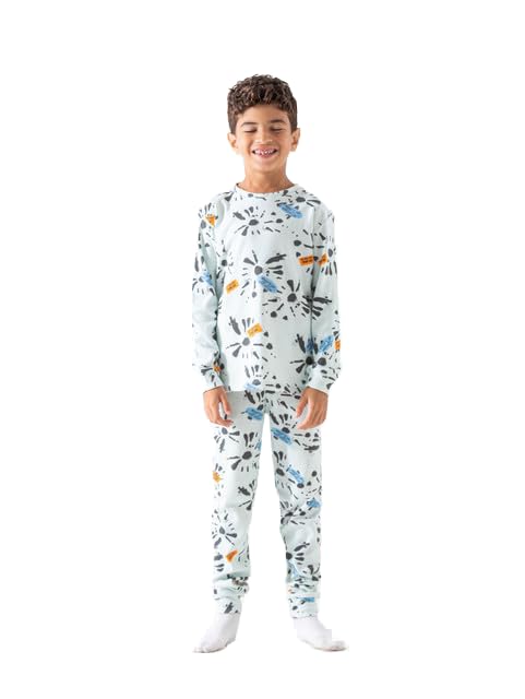S5 Kids Print Lounge Set Cotton Interlock