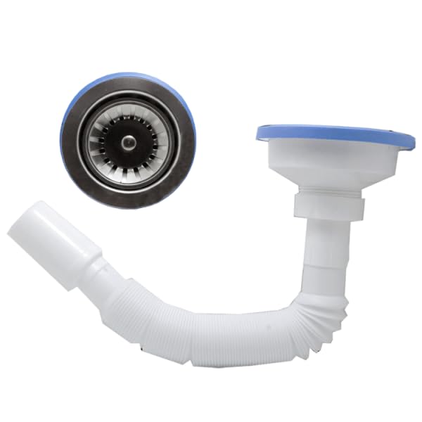 Turkish Kitchen Bathroom Sink Drain - Five Years Warranty Different Sizes (3 Inch Net Complete Set)