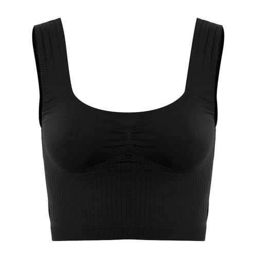 Solid Soft Bra - For Women Black