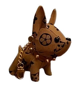 Keychain - Dog Made of Beautiful Faux Leather French Bulldog PU Leather Creative Cute Animal Keyring Family Friend Partner Gift