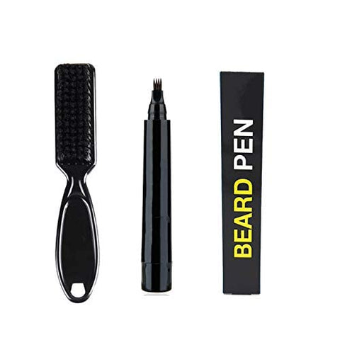 Beard Filler Pen, Men's Beard Pen Filler, Pencil Waterproof Beard Filling Pen Kit Beard Filling Pen Kit Salon Hair Engraving Styling Eyebrows for Men