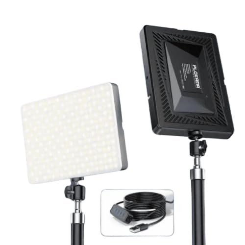 Plokama Live-E11 LED Professional Photography Fill Light 3 Color Modes (White, Warm, Cool) 240 Included Perfect for Photography and Content Creation 2700K-6500K