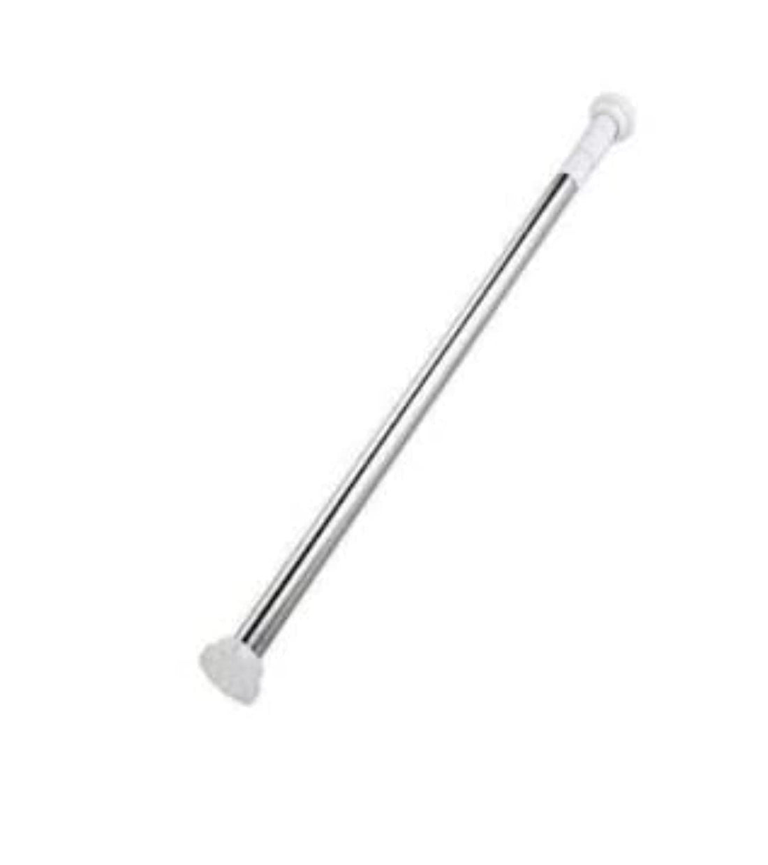 Stainless steel curtain shower rod silver, size: 70-120 cm