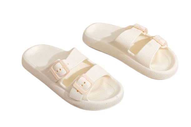Women's Practical and Comfortable Slip On Lightweight Material Slip On Slippers - Suitable for Daily Use, Outings and Trips (Art F147) MS (Beige, 42)