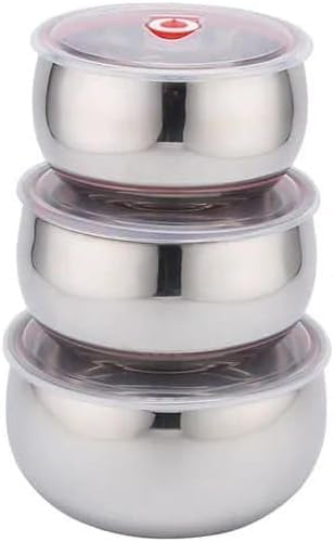 Insulated Food Container Set of 3 - Keep in Refrigerator or Serve Hot and Cold Food with Airtight Lid MO