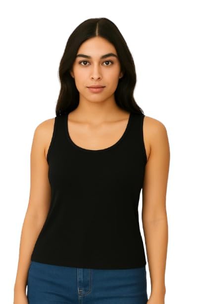Women's Basic Tank Top, Sleeveless, Scoop Neck