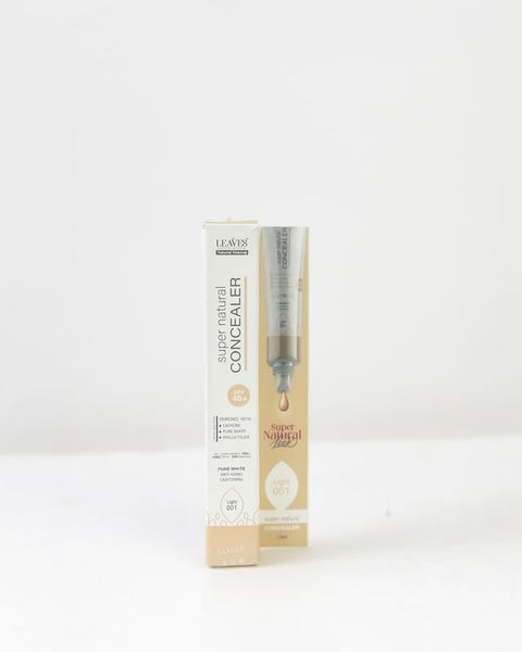 Leaves Super Natural Concealer – Light Shades | 12ml | Full Coverage, Hydration & Brightening for Under-Eyes