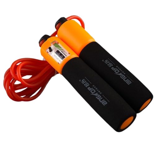 Stay Fit Jump Rope Fitness Weight Loss Speed Jump Rope Quick Jump Workout Aerobic Jumping Rope Adjustable Exercise Equipment Boxing Training, Foam Handles,With Counter