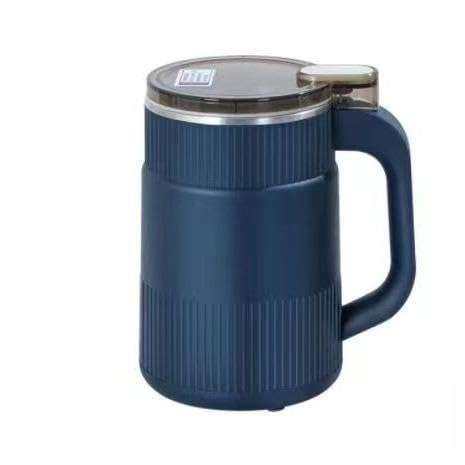 Flour Maker - Small Electric Household Powder Grinding Machine for Fine Spice, Multifunction Smash Stainless Steel Device for Grains Condiments Coffee, Blue Color Easy Operation and Cleaning for Daily